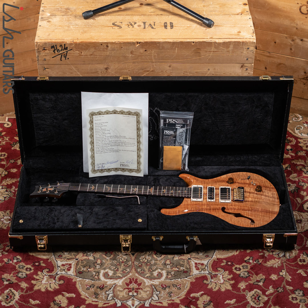 2020 PRS Special Semi-Hollow Private Stock Natural Koa