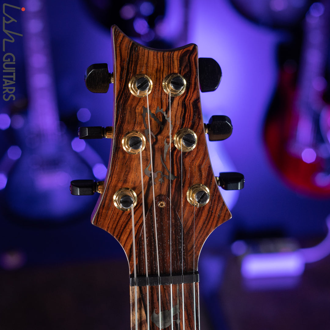 PRS Custom 22 Private Stock Tiger Eye Smoked Burst Birds On A Wire