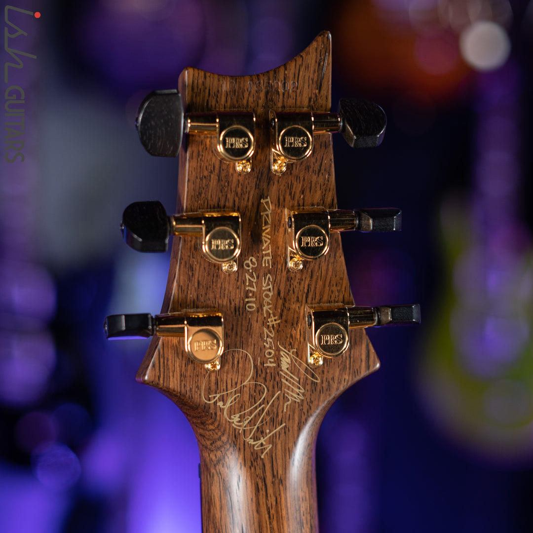 PRS Custom 22 Private Stock Tiger Eye Smoked Burst Birds On A Wire