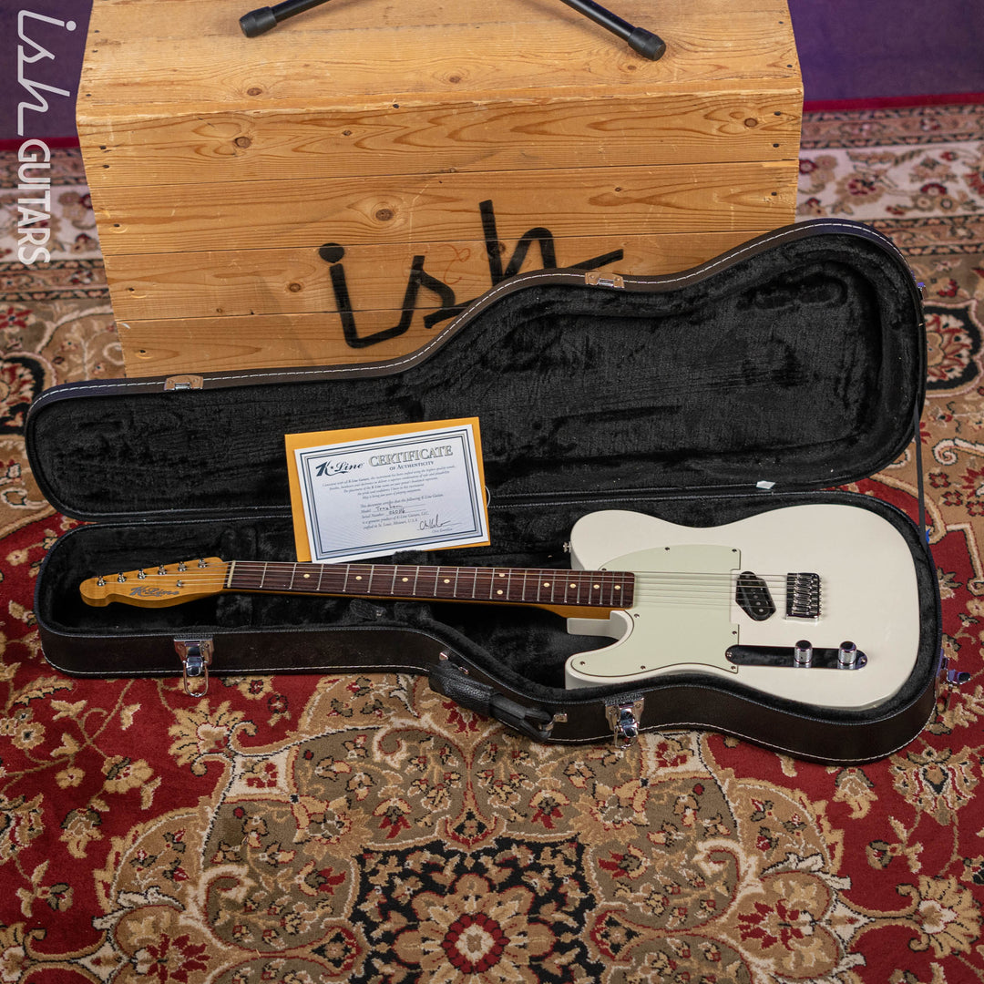 K-Line Truxton Left Handed Guitar White