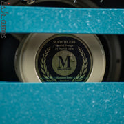 Matchless C-15 112 15W Combo Amplifier Shower Curtain Turquoise