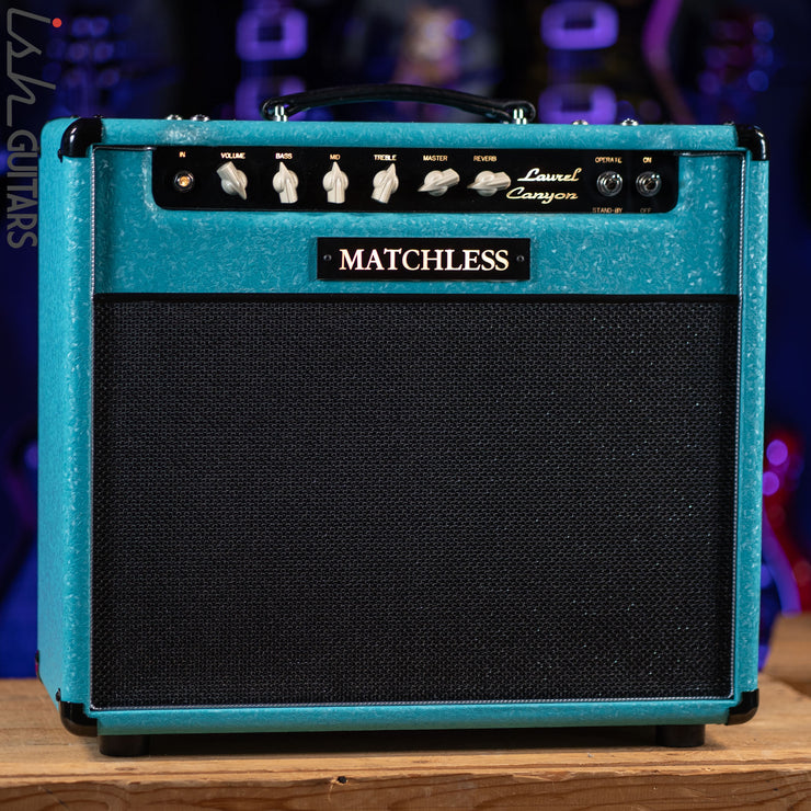 Matchless Laurel Canyon 20 W 1x12" Combo w/ Reverb Shower Curtain Turquoise