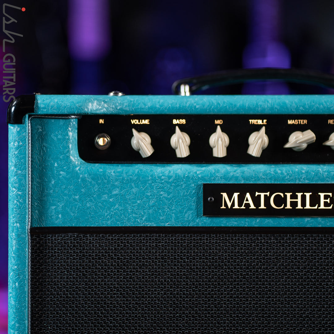 Matchless Laurel Canyon 20 W 1x12" Combo w/ Reverb Shower Curtain Turquoise