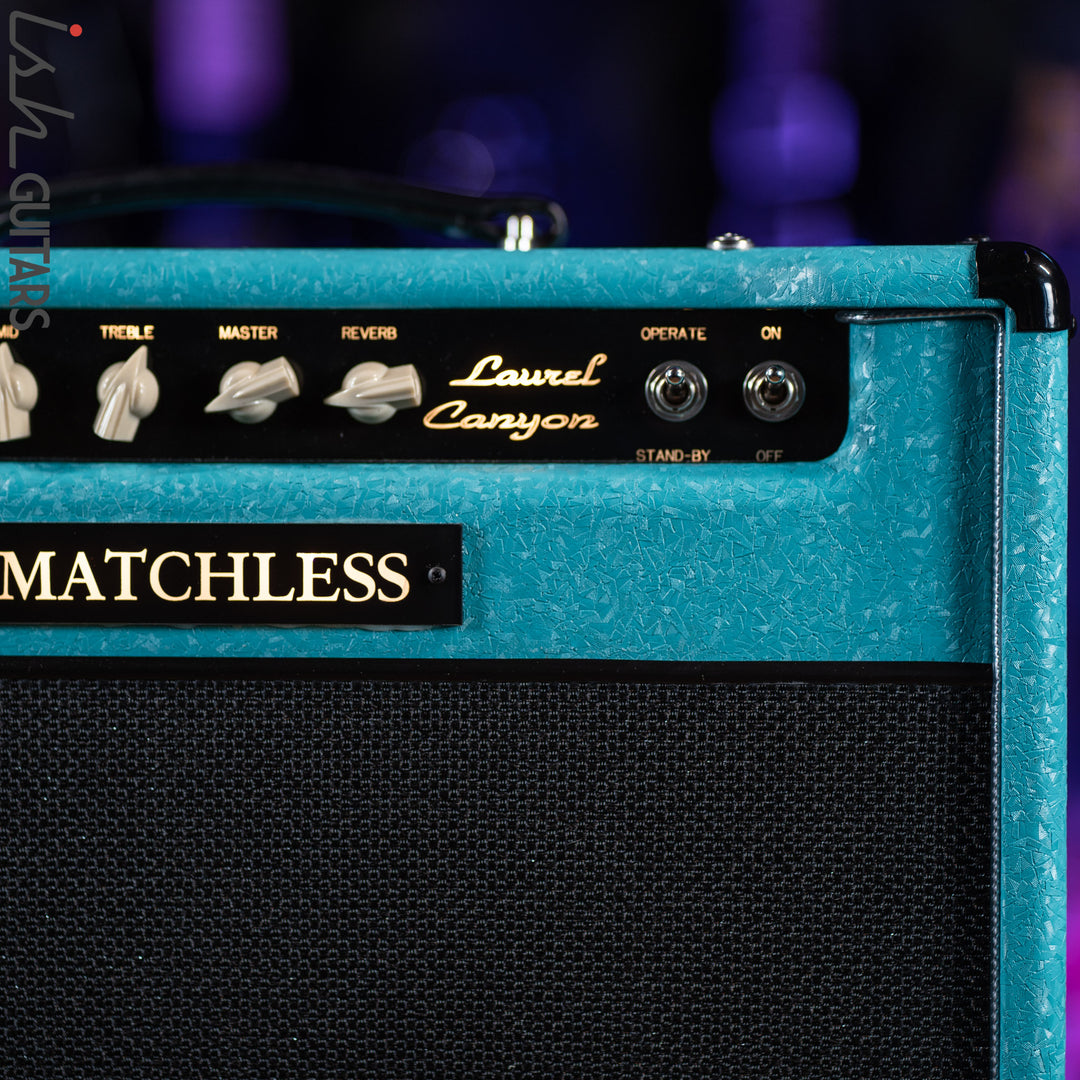 Matchless Laurel Canyon 20 W 1x12" Combo w/ Reverb Shower Curtain Turquoise