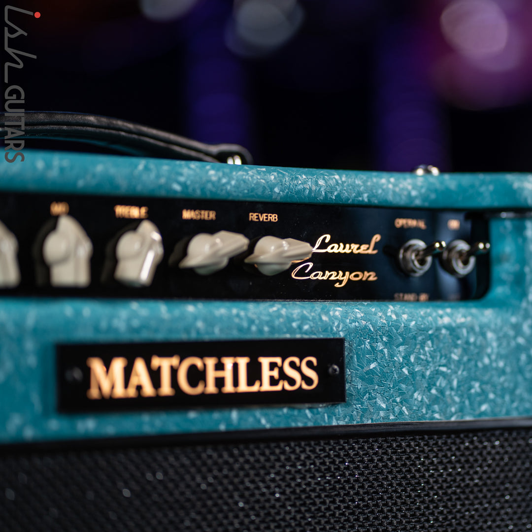 Matchless Laurel Canyon 20 W 1x12" Combo w/ Reverb Shower Curtain Turquoise