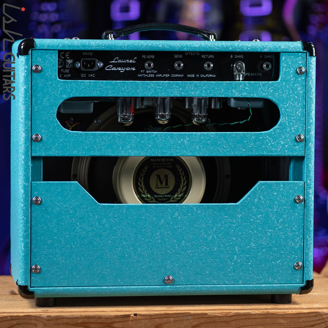 Matchless Laurel Canyon 20 W 1x12" Combo w/ Reverb Shower Curtain Turquoise