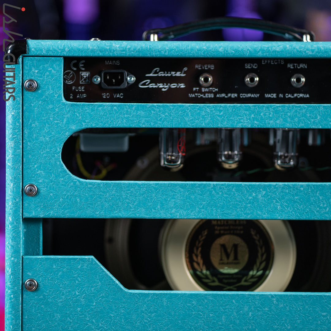 Matchless Laurel Canyon 20 W 1x12" Combo w/ Reverb Shower Curtain Turquoise