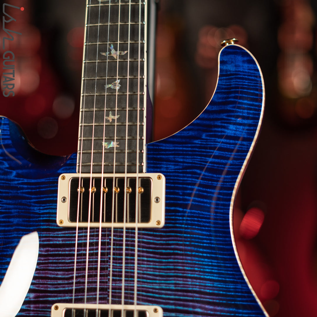 PRS McCarty Lefty Wood Library Violet Purple Burst 10 Top Flame Maple