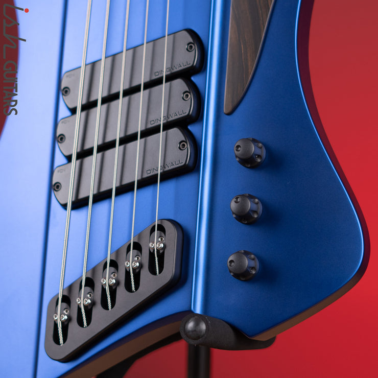 Dingwall D-Roc Custom 5-String Matte Metallic Blueberry – Ish Guitars