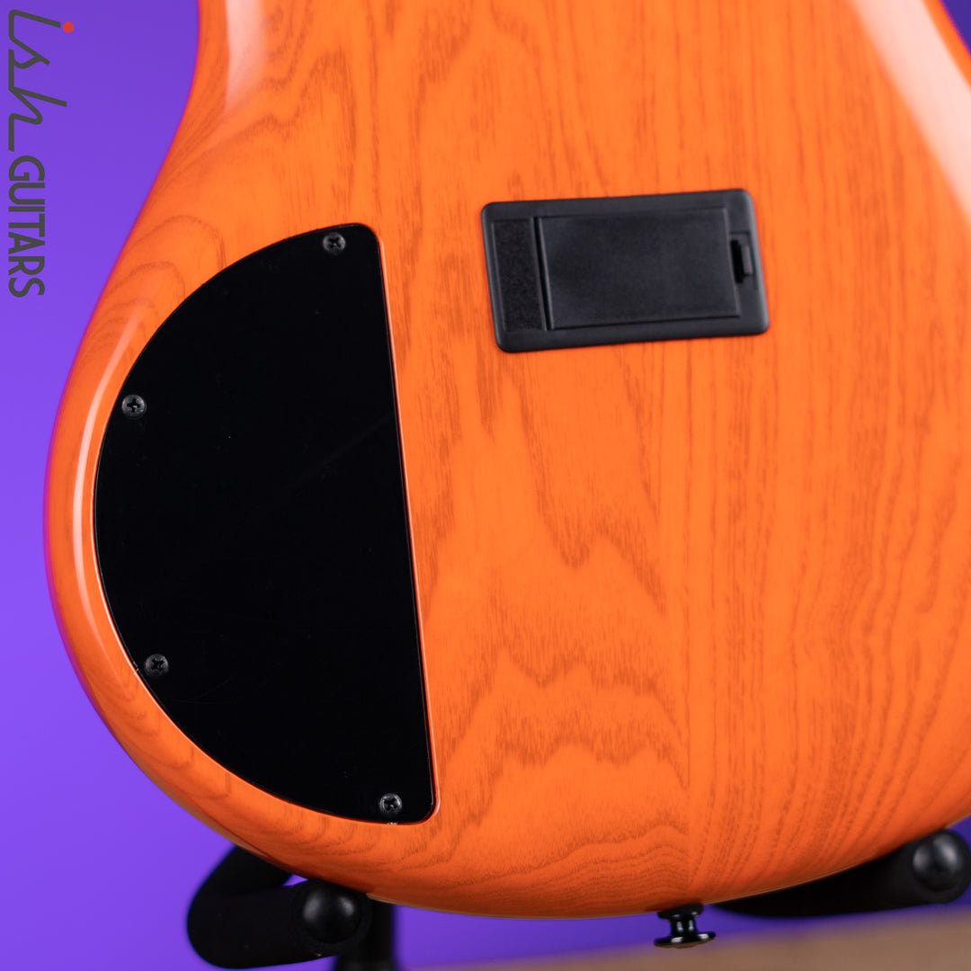Ibanez SR4600 Prestige 4-String Bass Orange Solar Flare Low Gloss