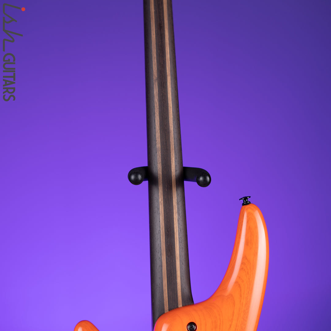 Ibanez SR4600 Prestige 4-String Bass Orange Solar Flare Low Gloss