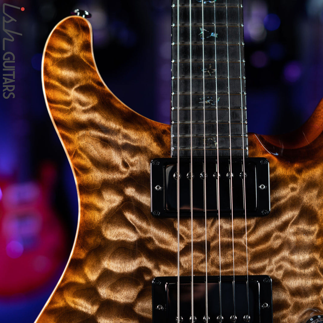 PRS Wood Library Custom 24 Autumn Sky 10 Top Quilt Figured Maple Neck