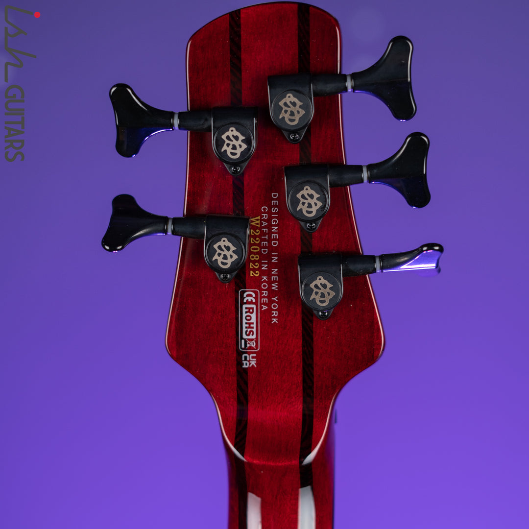 Spector NS Dimension 5 Multiscale Bass Inferno Red Gloss