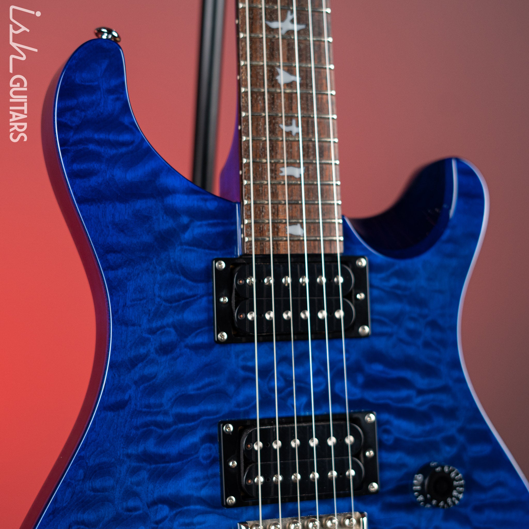 2009 PRS SE Custom 24 Quilt Blue – Ish Guitars