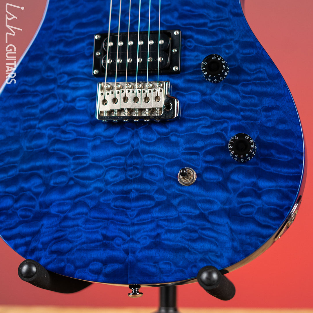 2009 PRS SE Custom 24 Quilt Blue