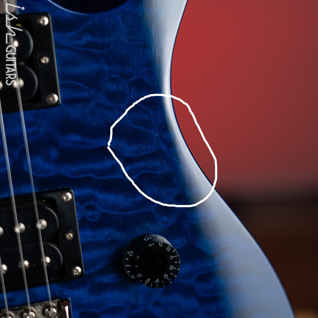 2009 PRS SE Custom 24 Quilt Blue