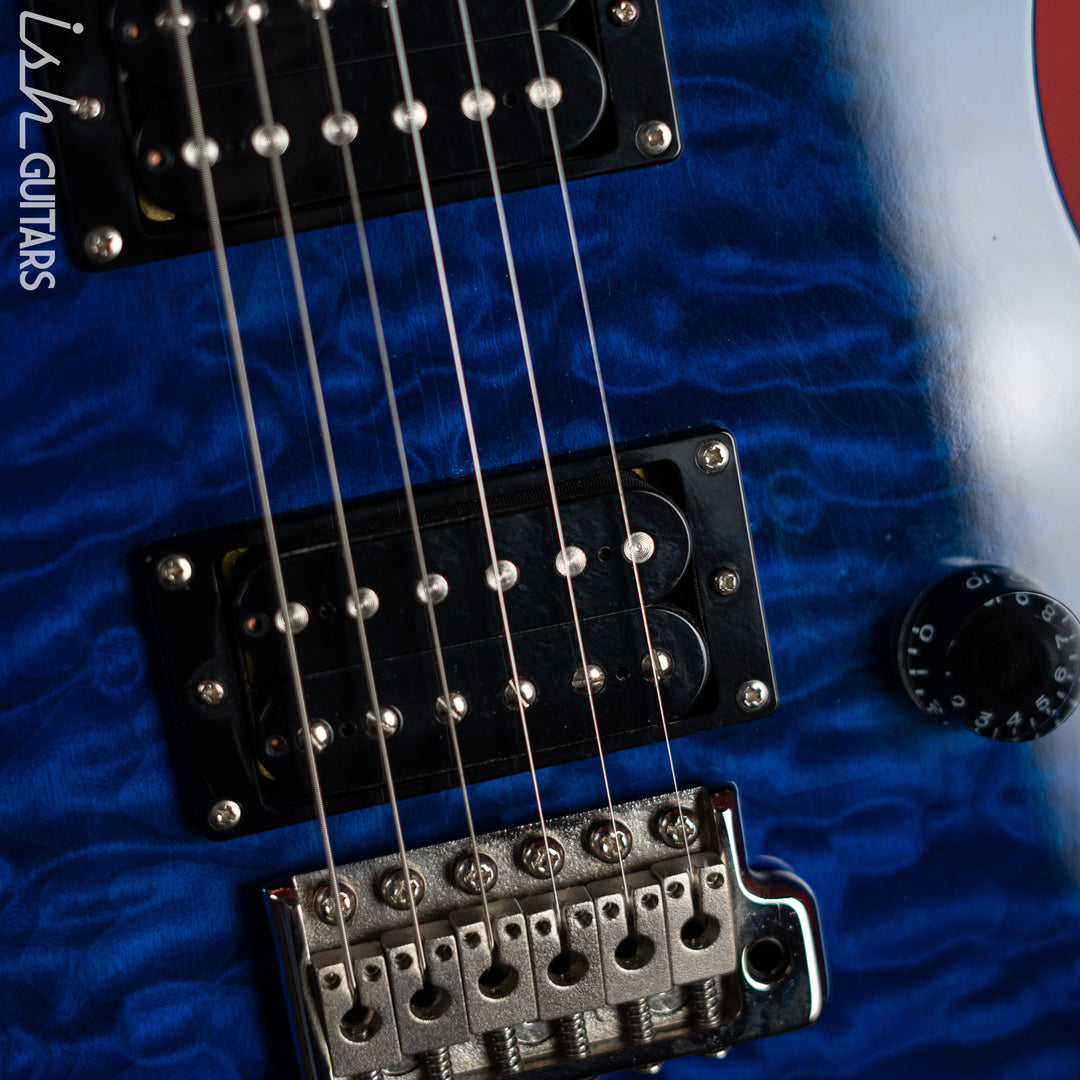 2009 PRS SE Custom 24 Quilt Blue