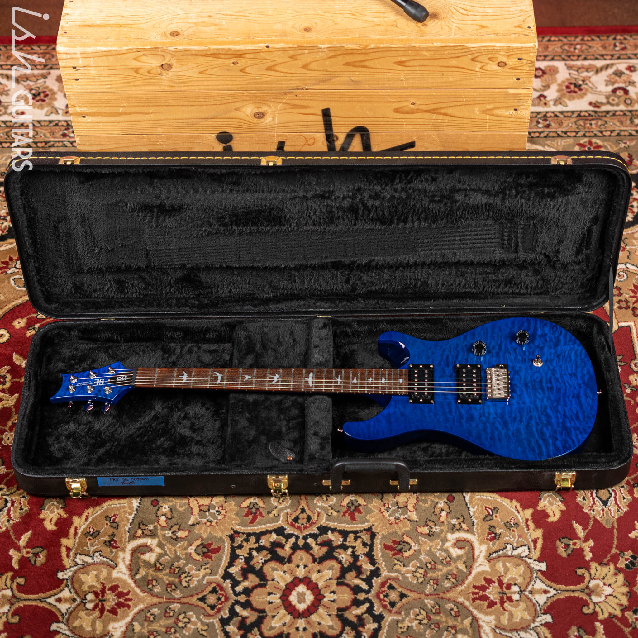 2009 PRS SE Custom 24 Quilt Blue – Ish Guitars