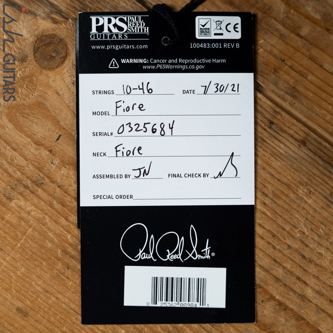 2021 PRS Fiore Mark Lettieri Signature Guitar Amaryllis