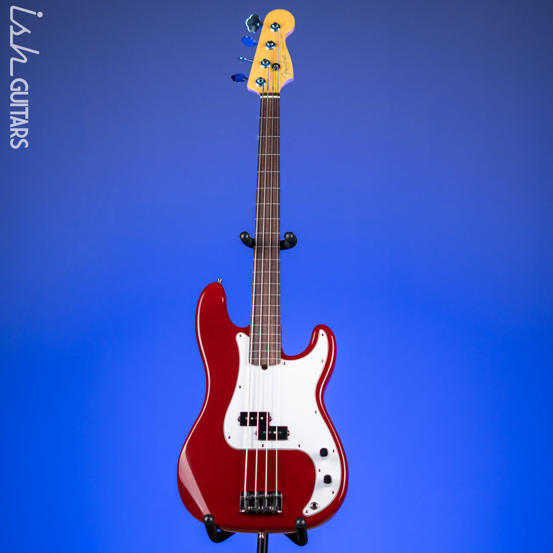 1995 Fender American Standard Fretless P Bass Red