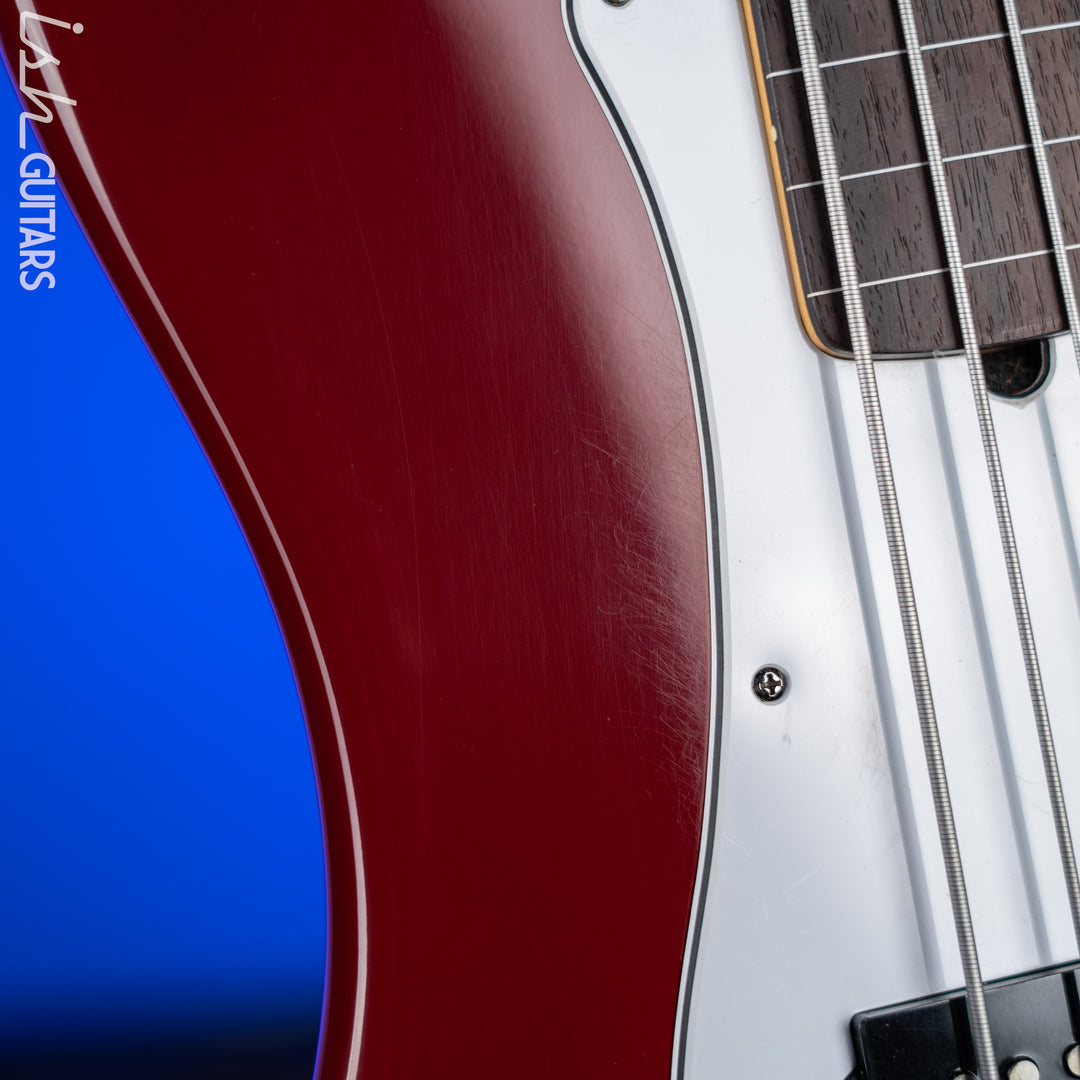 1995 Fender American Standard Fretless P Bass Red