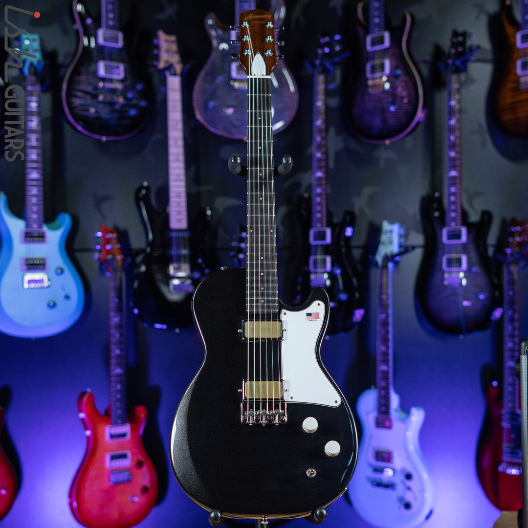 Harmony Jupiter Electric Guitar Space Black Demo