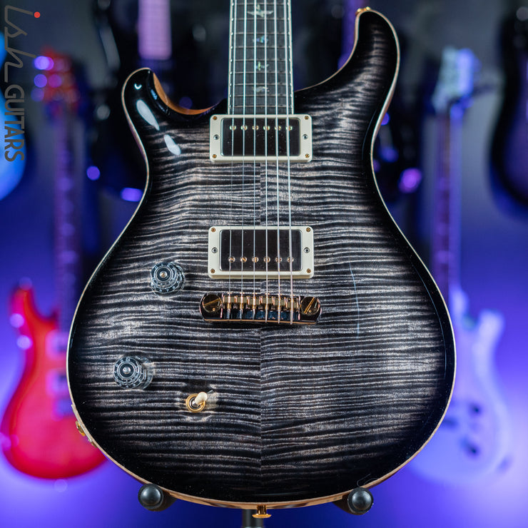PRS McCarty Lefty Wood Library Charcoal Burst Artist Flame Maple