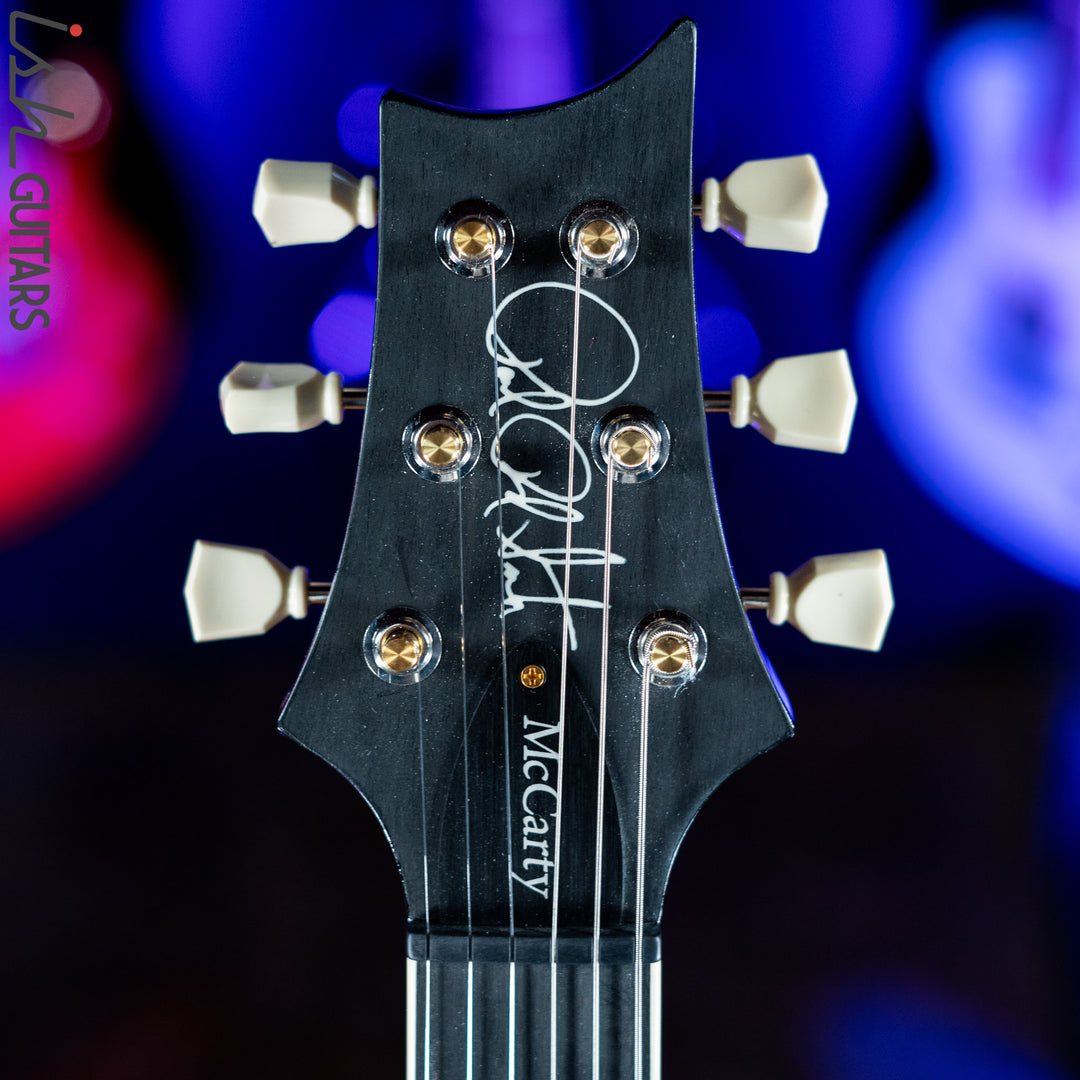PRS McCarty Lefty Wood Library Charcoal Burst Artist Flame Maple