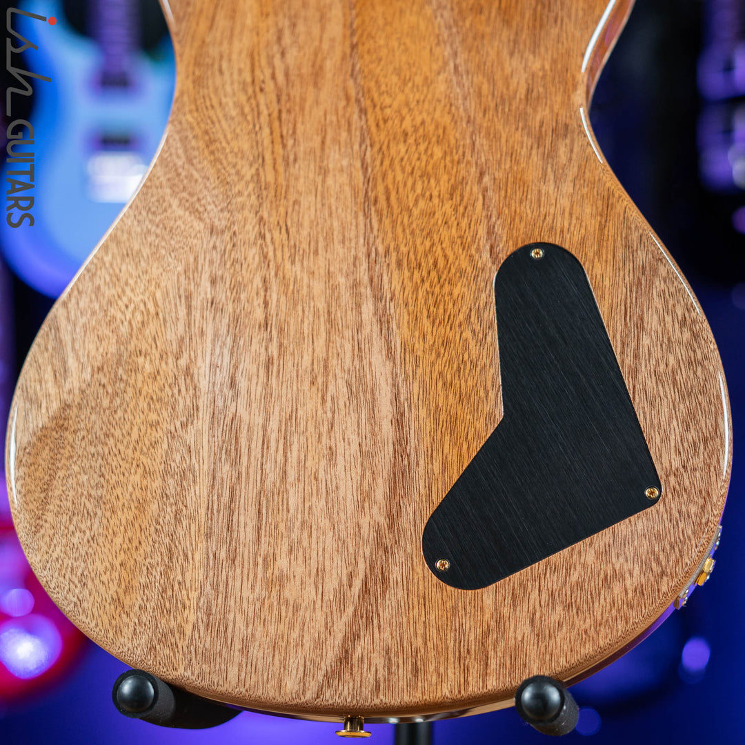 PRS McCarty Lefty Wood Library Charcoal Burst Artist Flame Maple