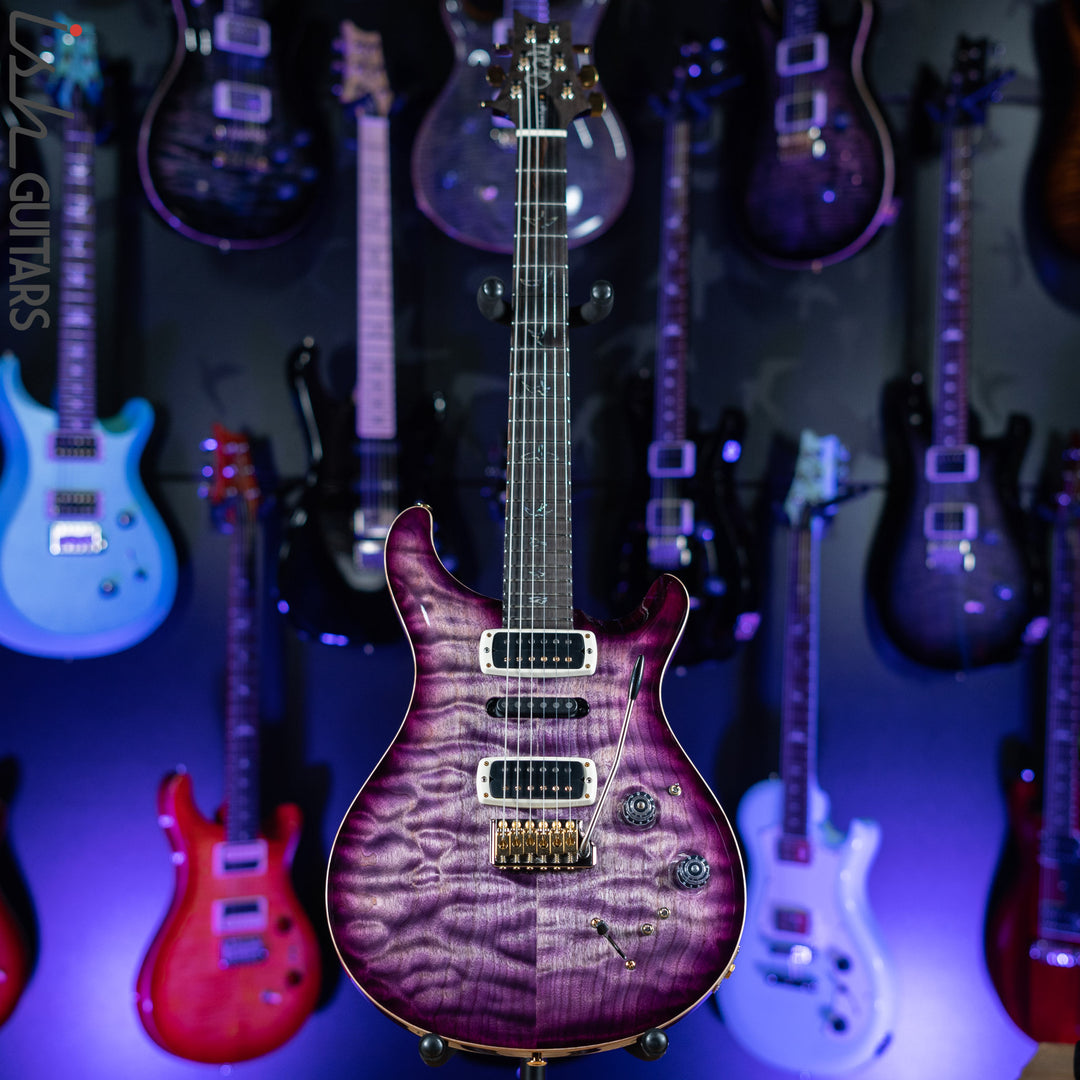 PRS Wood Library Modern Eagle V 10 Top Quilt Purple w/ Purple Burst Brazilian Rosewood