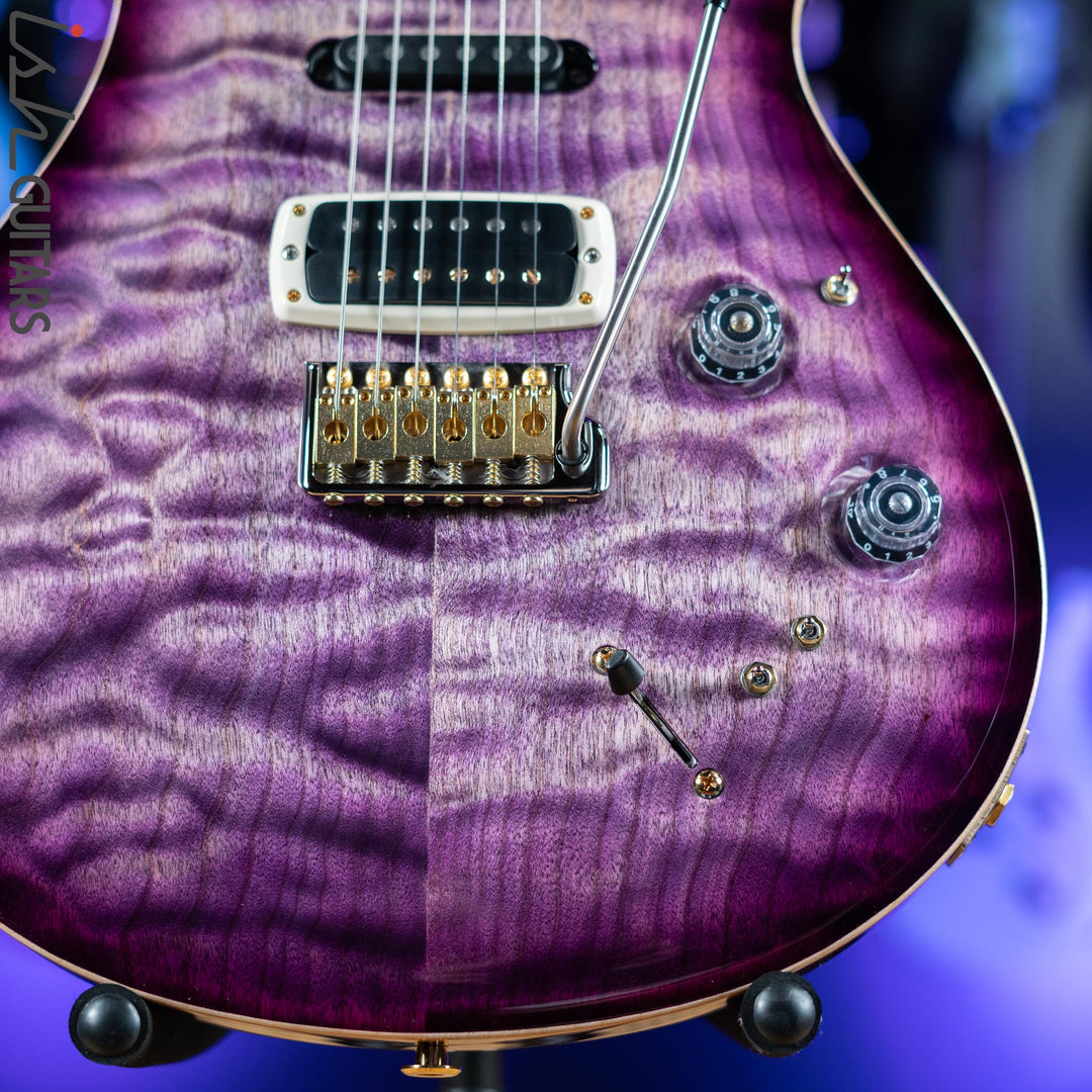 PRS Wood Library Modern Eagle V 10 Top Quilt Purple w/ Purple Burst Brazilian Rosewood