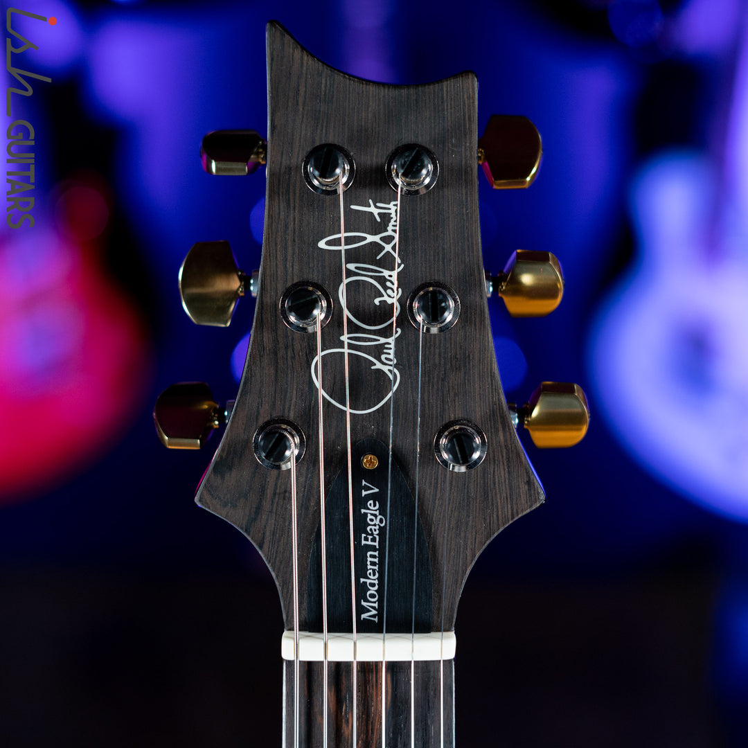 PRS Wood Library Modern Eagle V 10 Top Quilt Purple w/ Purple Burst Brazilian Rosewood