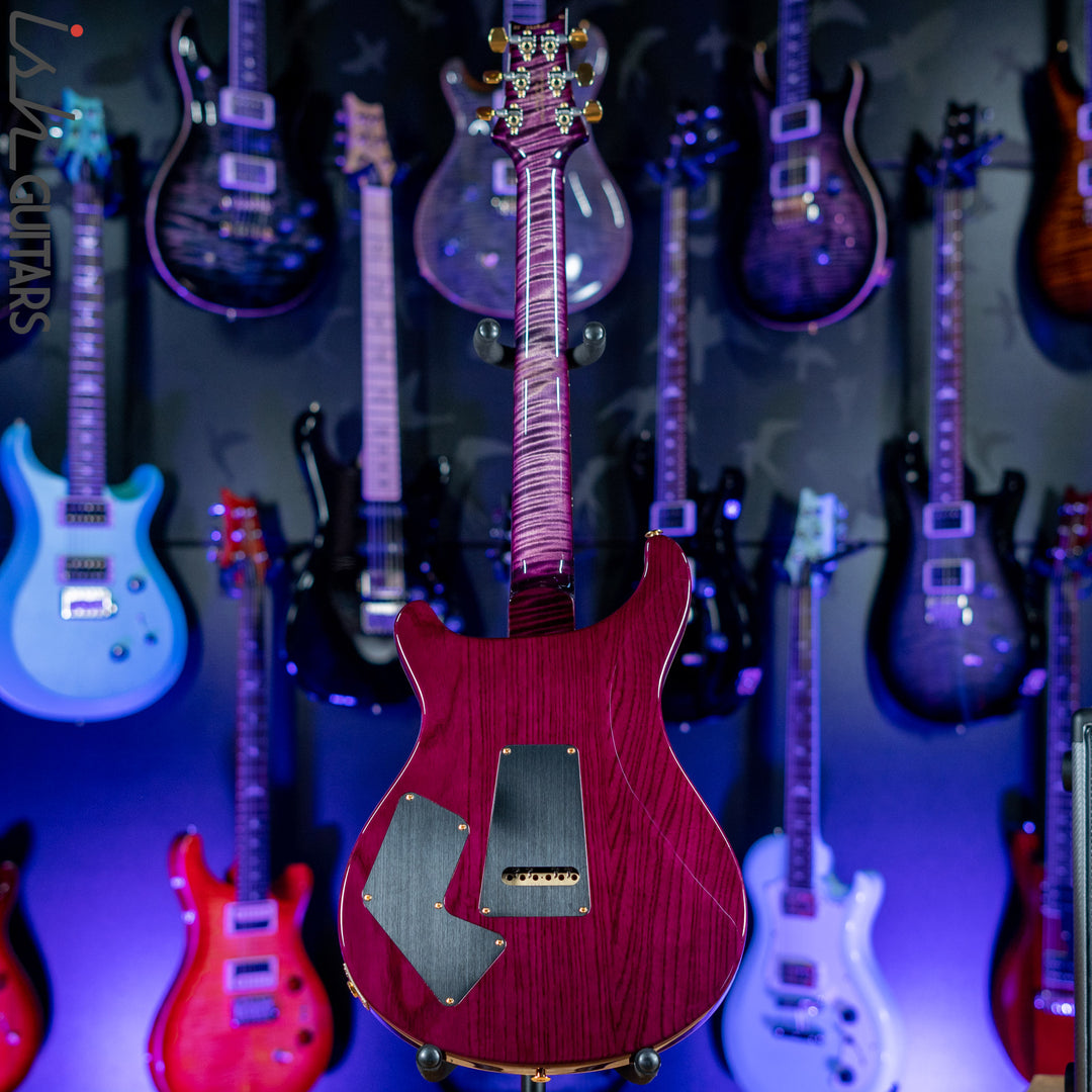 PRS Wood Library Modern Eagle V 10 Top Quilt Purple w/ Purple Burst Brazilian Rosewood