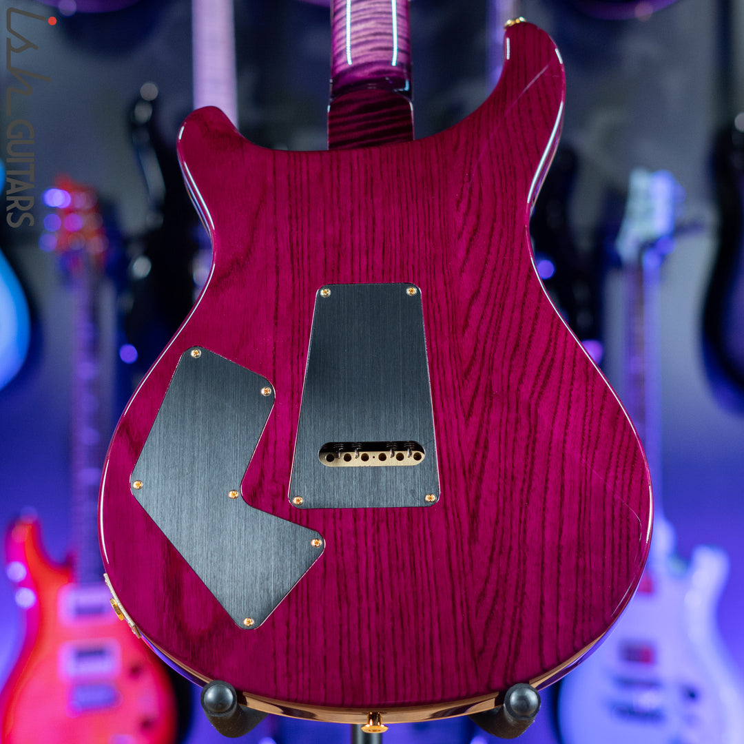 PRS Wood Library Modern Eagle V 10 Top Quilt Purple w/ Purple Burst Brazilian Rosewood