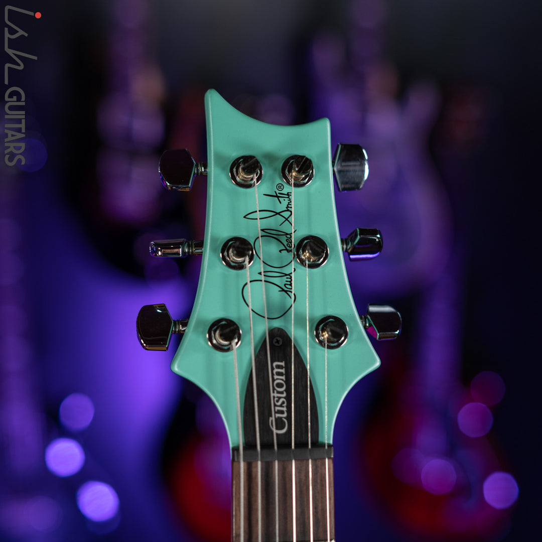 PRS S2 Custom 24 Custom Color Metallic Satin Seafoam Green Demo