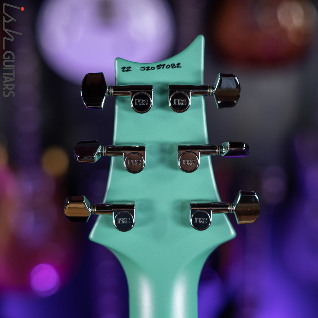 PRS S2 Custom 24 Custom Color Metallic Satin Seafoam Green Demo