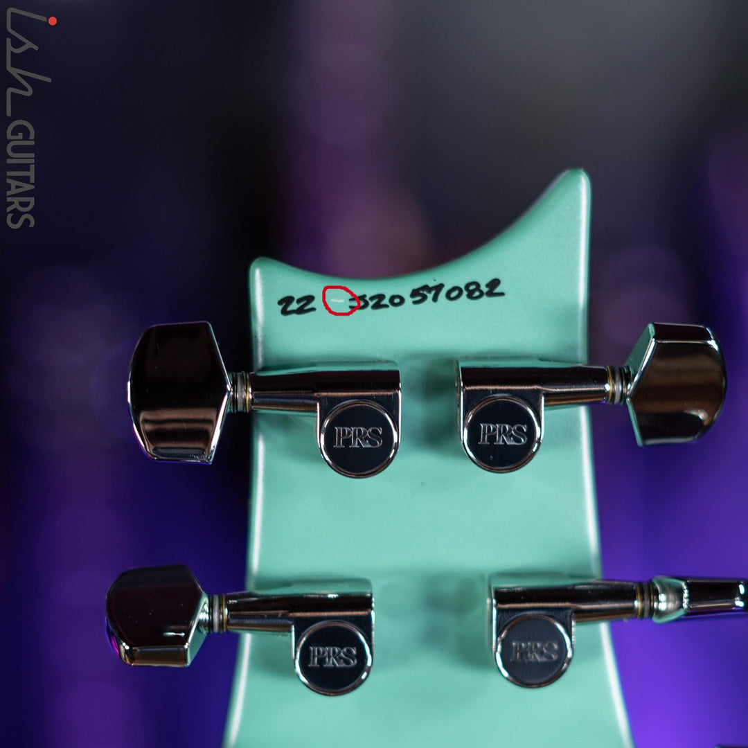 PRS S2 Custom 24 Custom Color Metallic Satin Seafoam Green Demo
