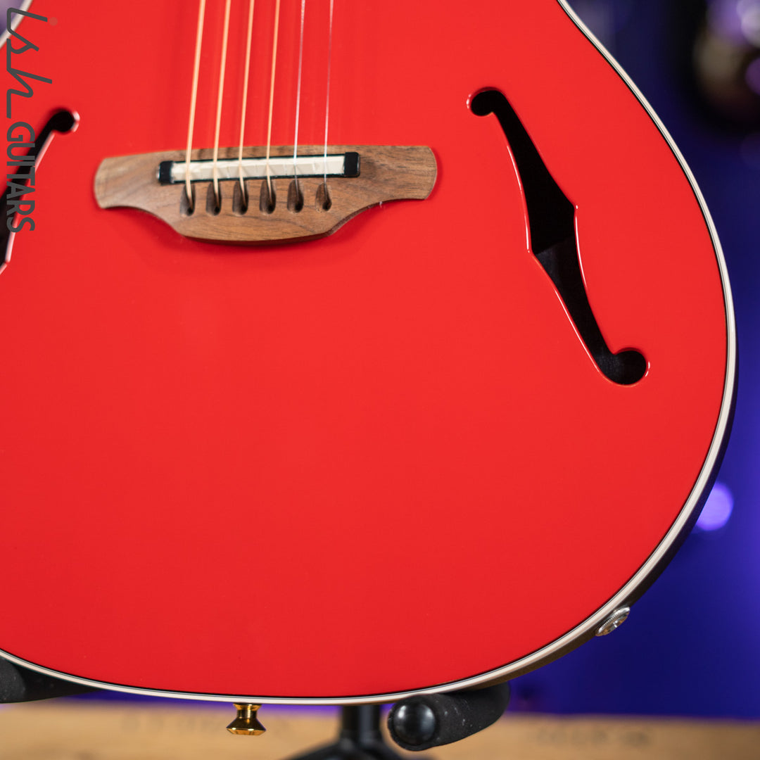 2012 Ovation YM68 Yngwie Malmsteen Signature Acoustic-Electric Guitar Rosa Corsa Red