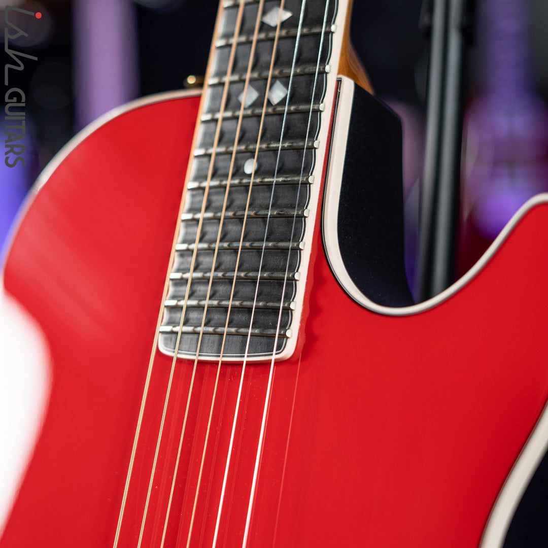 2012 Ovation YM68 Yngwie Malmsteen Signature Acoustic-Electric Guitar Rosa Corsa Red