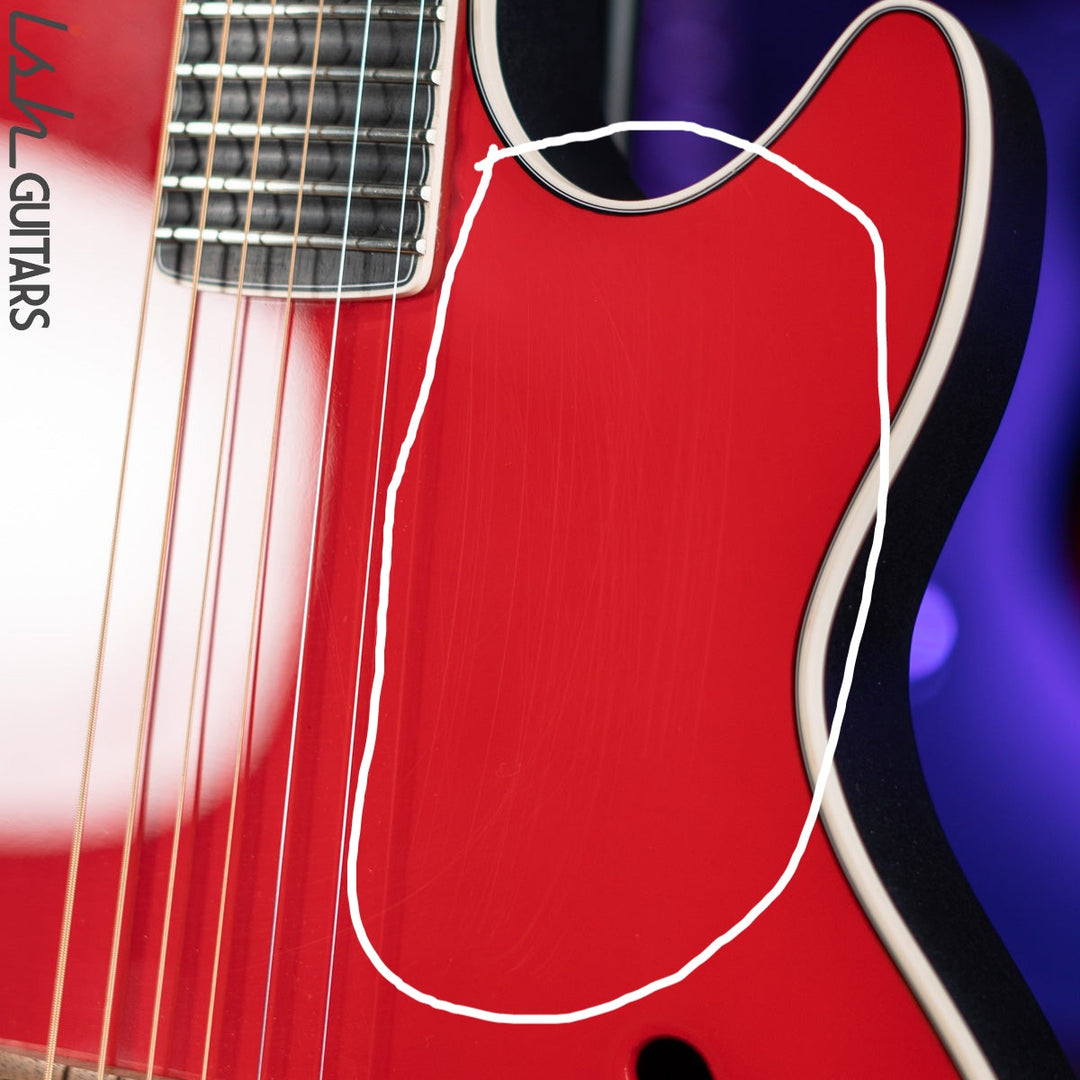 2012 Ovation YM68 Yngwie Malmsteen Signature Acoustic-Electric Guitar Rosa Corsa Red