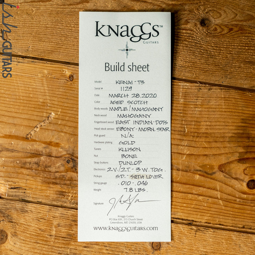 2020 Knaggs Kenai T3 Aged Scotch