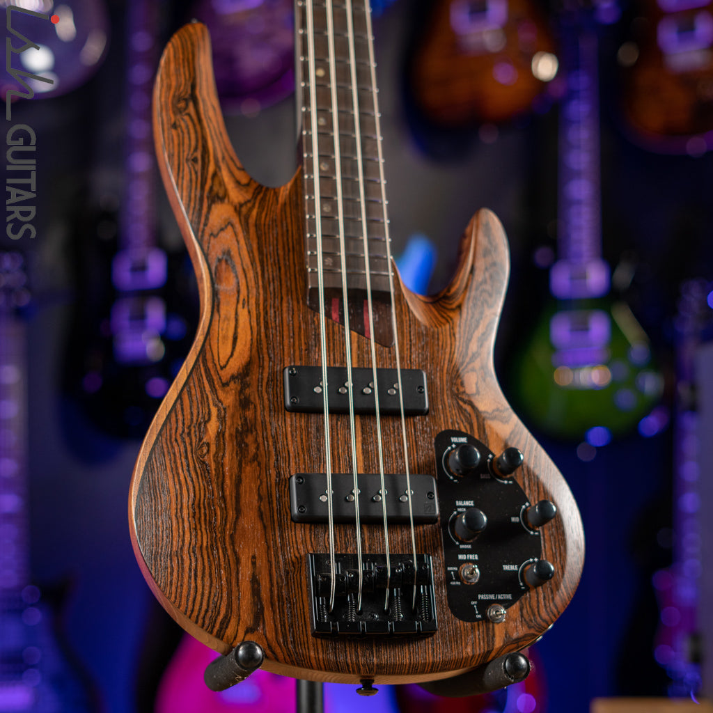ESP LTD B-1004 Bass Bocote Top Natural Satin Demo