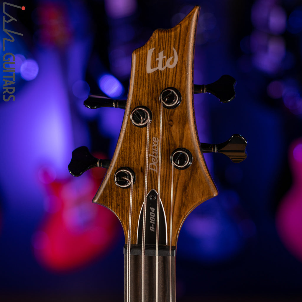 ESP LTD B-1004 Bass Bocote Top Natural Satin Demo