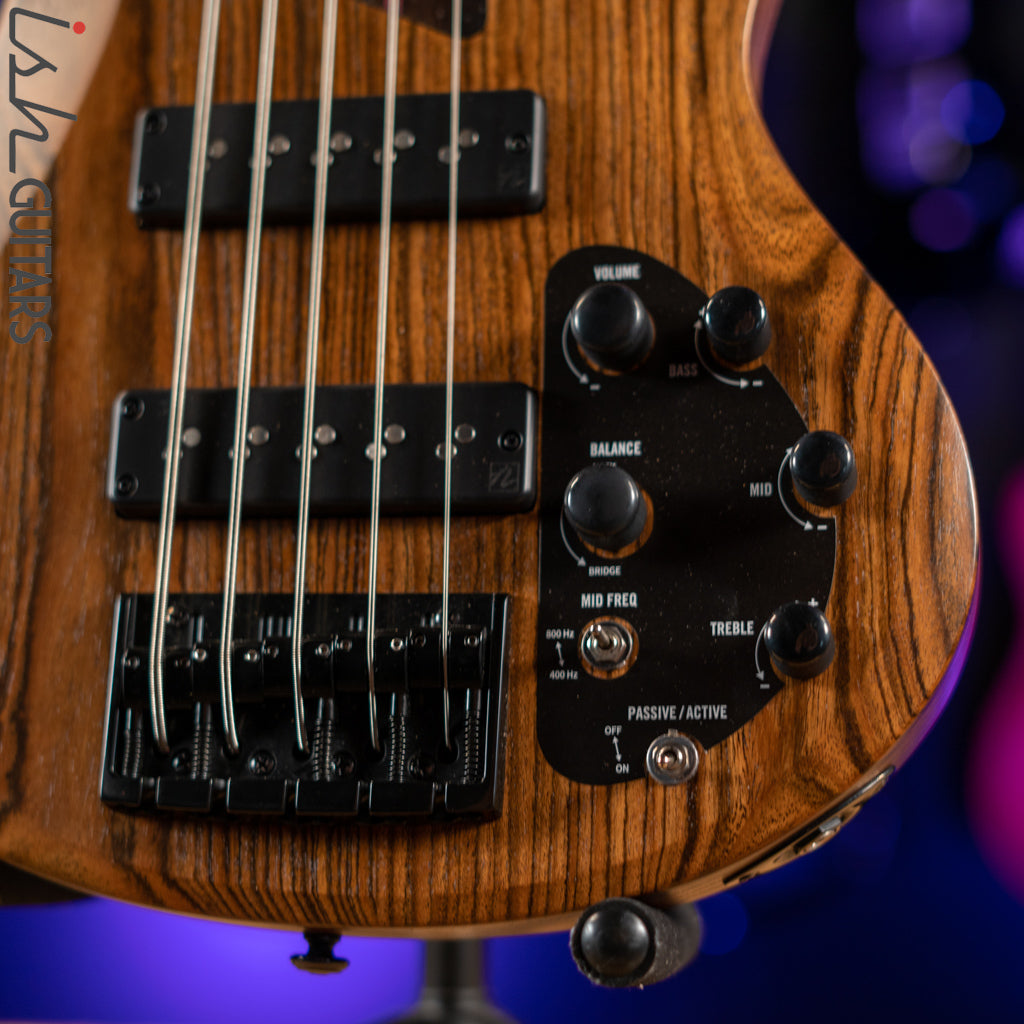 ESP LTD B-1005 5-String Bass Bocote Top Natural Satin Demo