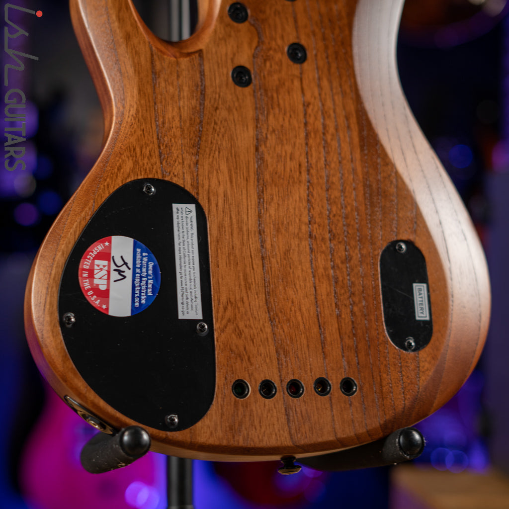 ESP LTD B-1005 5-String Bass Bocote Top Natural Satin Demo
