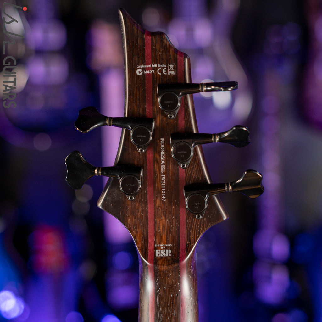ESP LTD B-1005 5-String Bass Bocote Top Natural Satin Demo