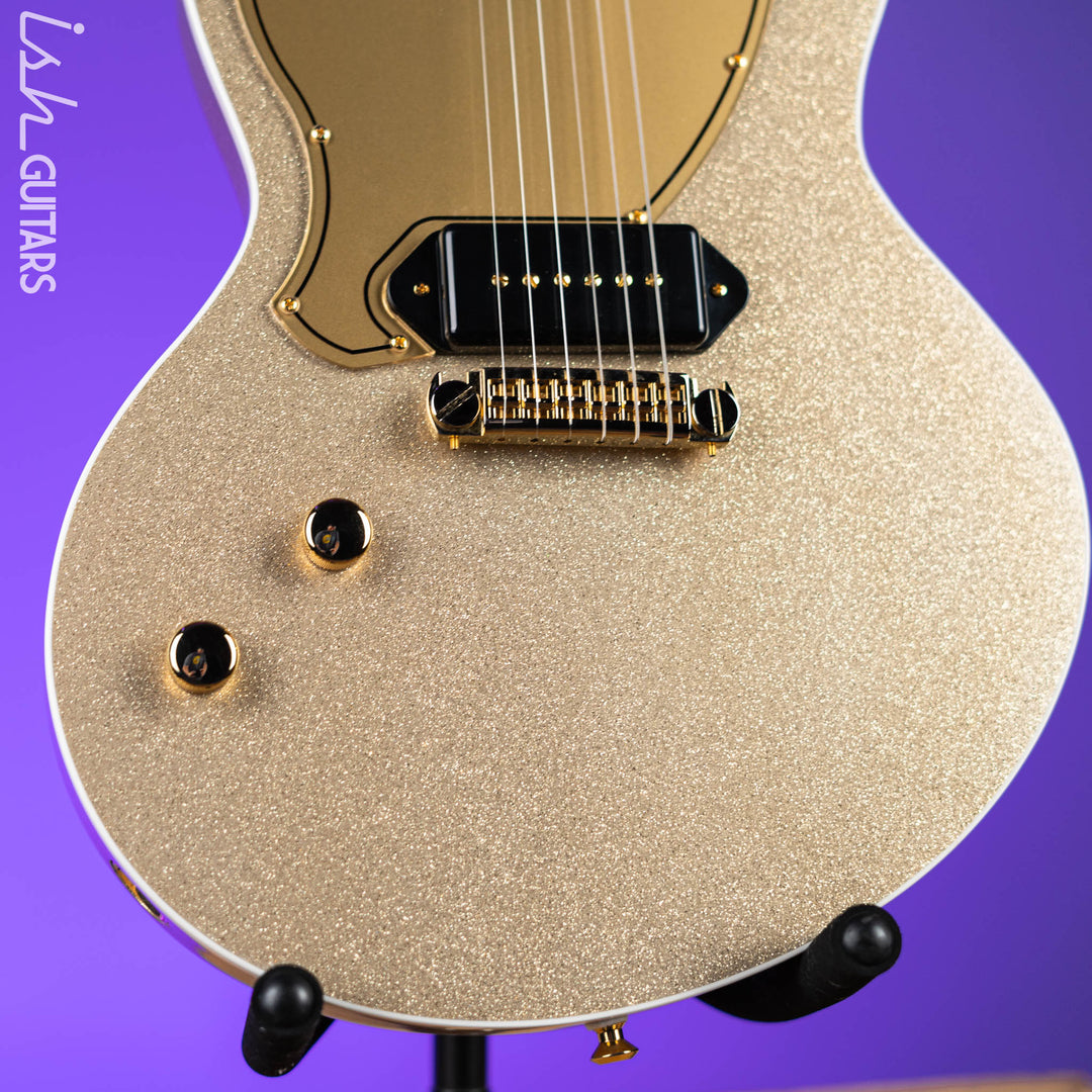 Kauer Starliner Left Handed Guitar Gold Sparkle