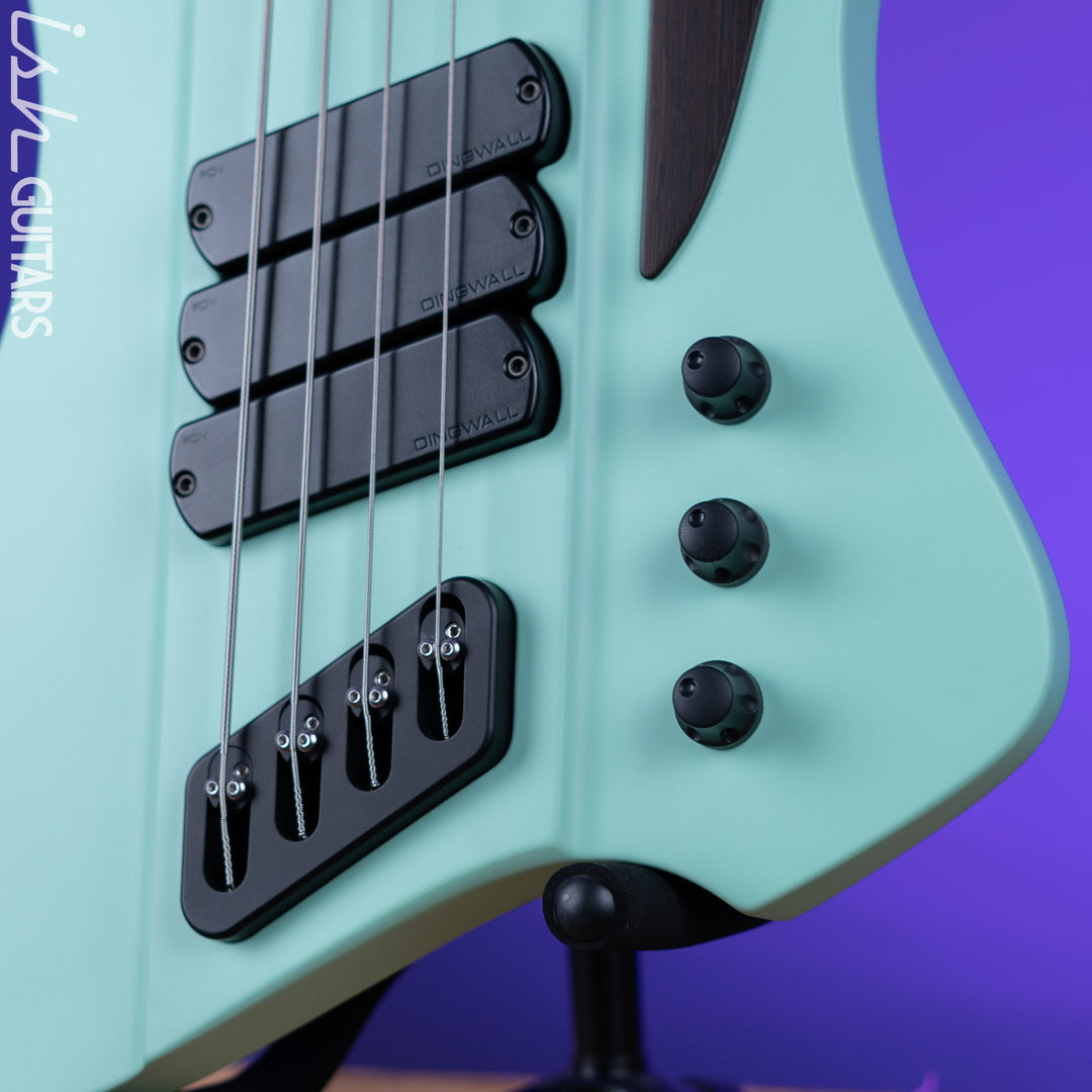 Dingwall D-Roc Custom 4-String Bass Wenge Neck Surf Green Matte