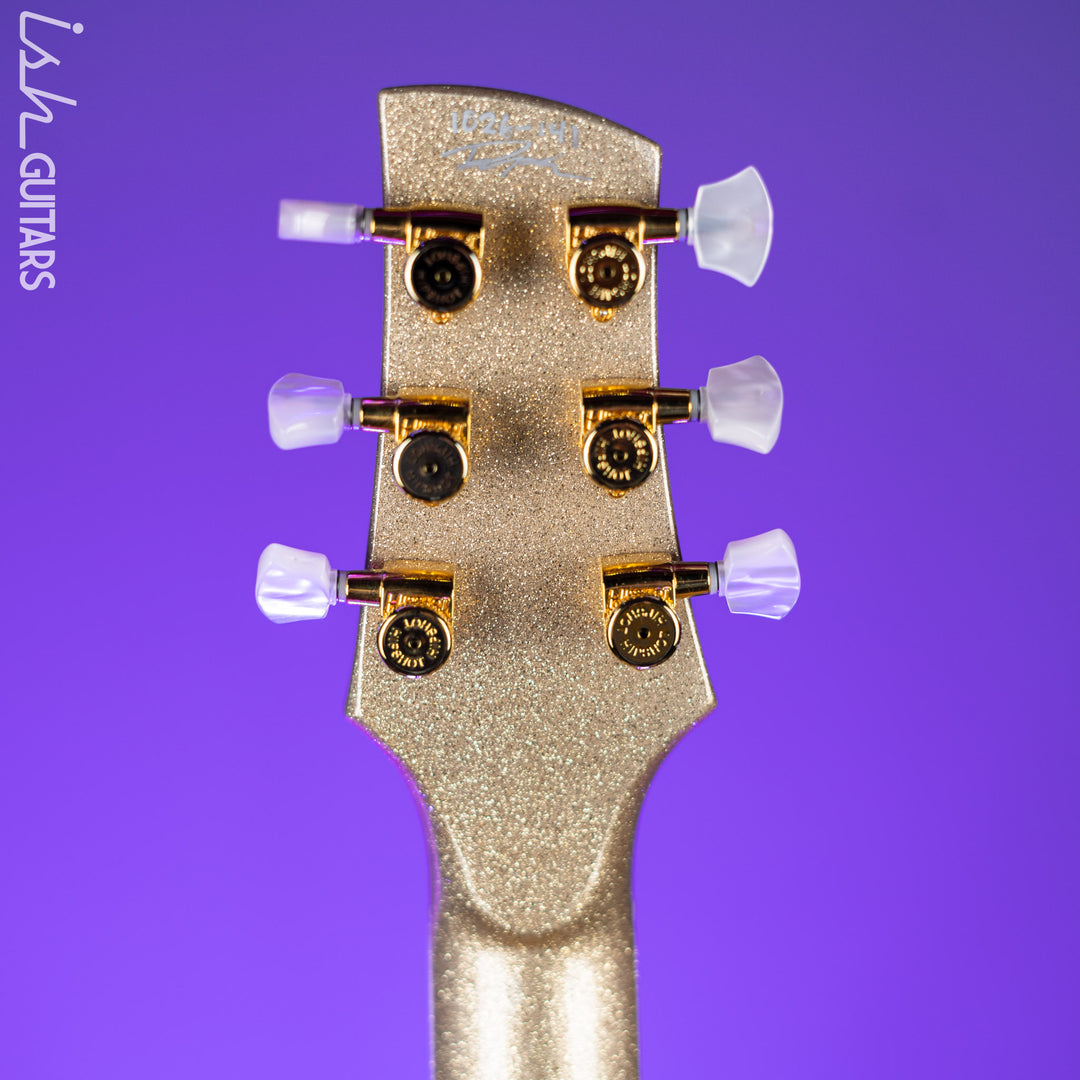 Kauer Starliner Left Handed Guitar Gold Sparkle