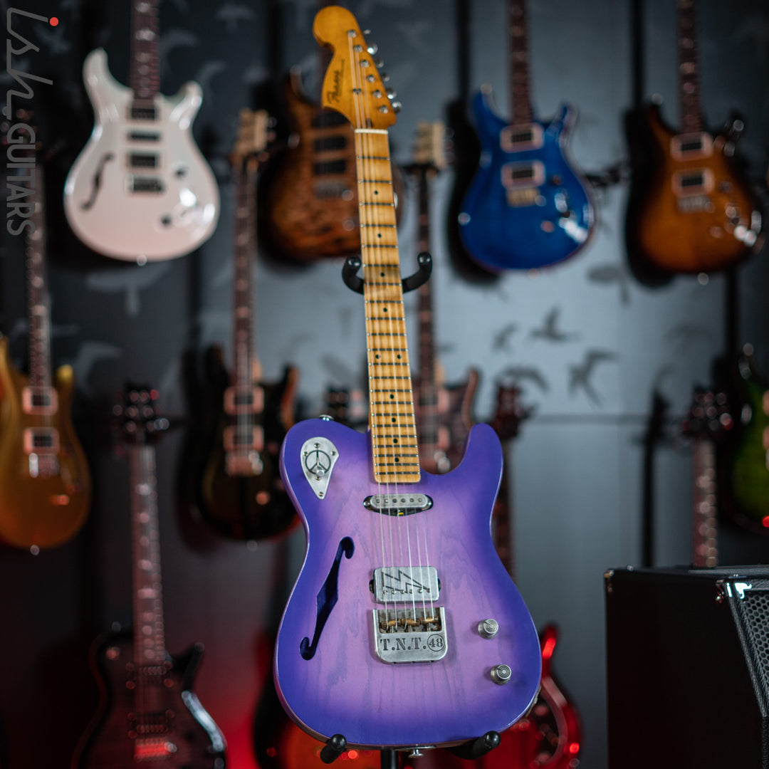 2019 Fraser Vintage Custom Tele Thinline Style Purple Burst